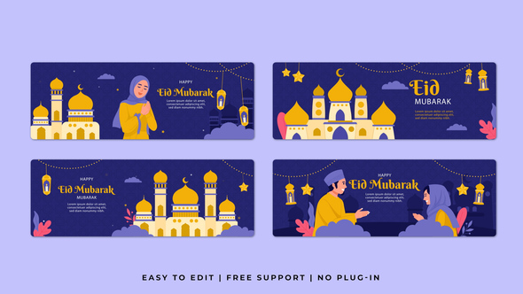 Photo of Eid Al Fitr Horizontal Banner – Videohive 62098342