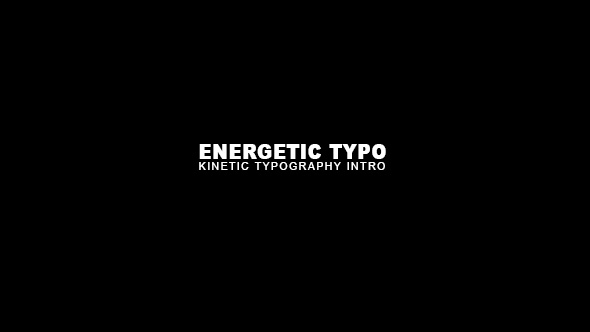 Photo of Energetic Kinetic Typography Intro – Bold Black & White Typographic Opener – Videohive 19925427
