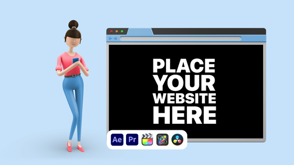 Photo of Explainer Girl Website Presentation – Web Page Showcase Animation Template – Videohive 50622990