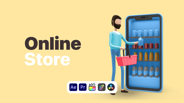 Photo of Explainer Man Online Store – E Commerce Shopping Animation Template – Videohive 50639653