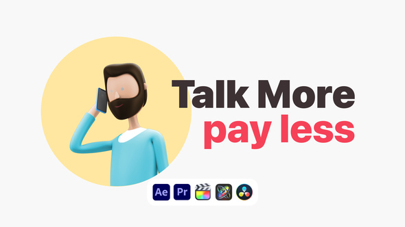 Photo of Explainer Man Talking on Phone – Mobile Communication Animation Template – Videohive 50639716