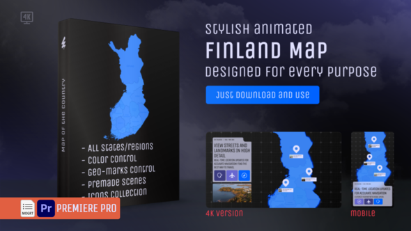 Photo of Finland Map – Republic of Finland (Suomi) MOGRT Kit – Videohive 62482977