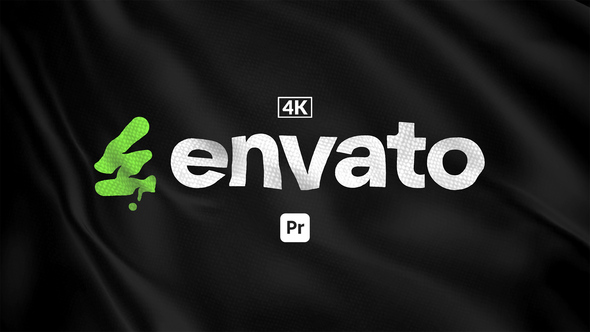Photo of Flag Logo Sting for Premiere Pro – Waving Fabric Brand Reveal Animation Template – Videohive 54260995