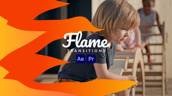 Photo of Flame Transitions for After Effects & Premiere Pro – Cartoony Fire Overlays with Color Controls – Videohive 43193577