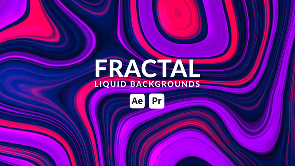 Photo of 12 Fractal Liquid Backgrounds for Premiere Pro & After Effects | 4K/HD – Videohive 53771557