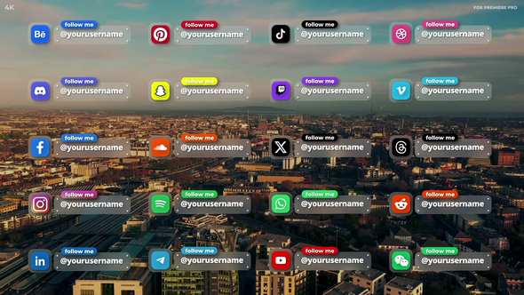 Photo of Frosted Glass Social Media Lower Thirds | MOGRT – Videohive 62260489