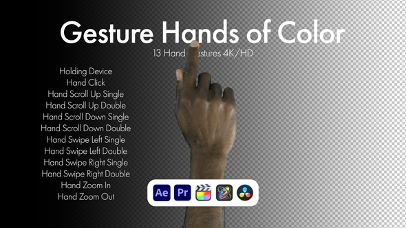 Photo of Gestures Hands of Color – Diverse Hand Gesture Effects Pack – Videohive 50810049
