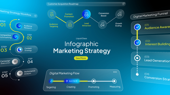 Photo of Glass Infographic Marketing – Videohive 62335702