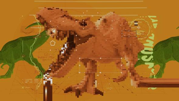 Photo of Glitch Dinosaur – Videohive 62189511