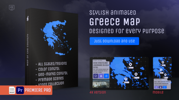 Photo of Greece Map – Hellenic Republic MOGRT Kit – Videohive 62491677