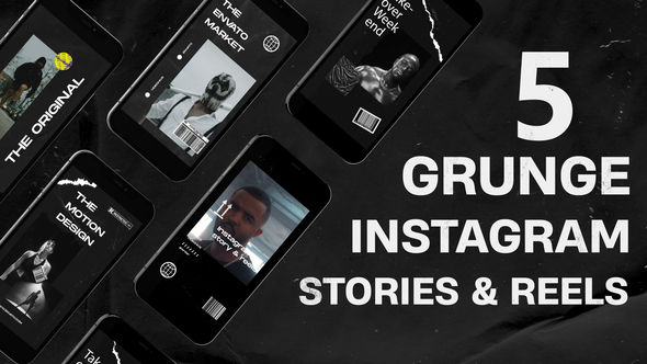 Photo of Grunge Instagram Stories v.2 Mogrt – Videohive 62289585