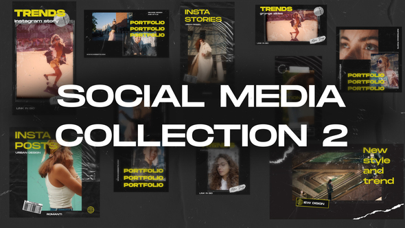 Photo of Grunge Social Media Collection 2 – Videohive 62396873