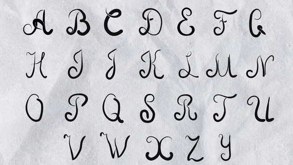 Photo of Hand Drawn Alphabet (Mogrt) – Videohive 62244141
