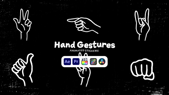 Photo of Hands Gestures Animated Stickers – Hand Sign Social Media Animation Pack – Videohive 50571360