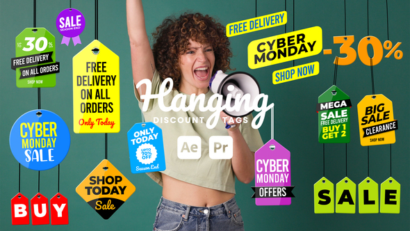 Photo of Hanging Sale Tags (MOGRT) – Editable Discount Badges for After Effects & Premiere Pro – Videohive 51089819