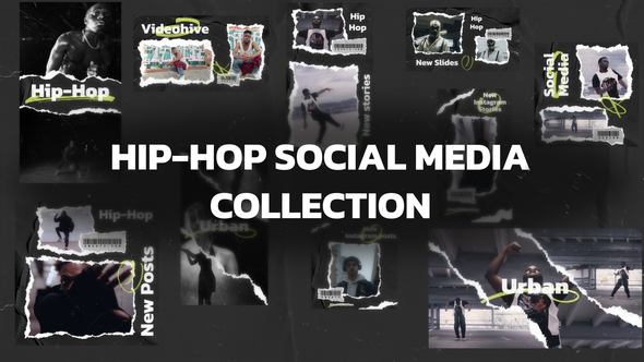 Photo of Hip-Hop Social Media Collection Mogrt – Videohive 62369425