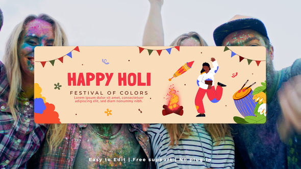 Photo of Holi Horizontal Banner – Videohive 62223768