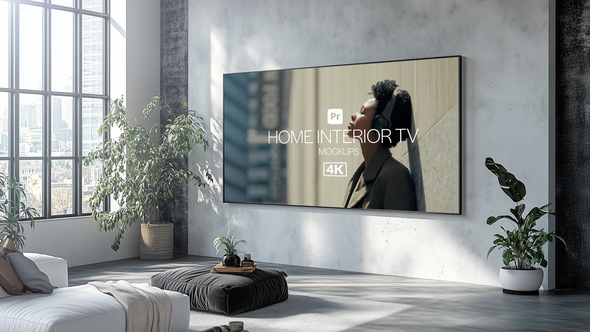 Photo of Home Interior TV Mockups for Premiere Pro – Realistic Living Room Screen Presentation Template – Videohive 54092330
