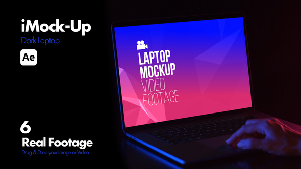 Photo of iMock-Up Dark Laptop – Minimal Dark Screen Presentation Mockup Template – Videohive 51066139
