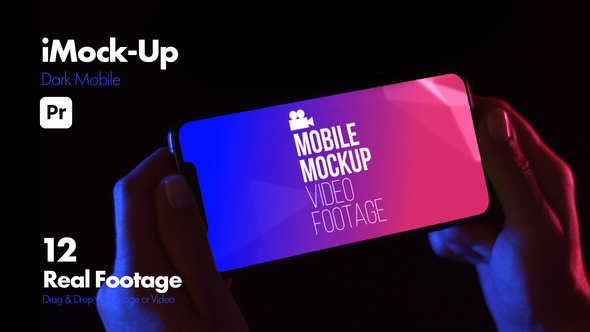 Photo of iMock-Up Dark Mobile for Premiere Pro – Minimal Dark Screen Presentation Mockup Template – Videohive 51066106