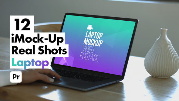 Photo of iMock-Up Real Laptop for Premiere Pro – Realistic Laptop Screen Presentation Mockup Template – Videohive 51760865