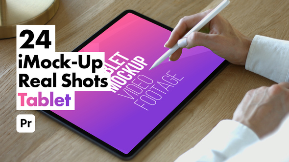 Photo of iMock-Up Real Tablet for Premiere Pro  – Photorealistic Tablet Screen Presentation Mockup Template – Videohive 51760890
