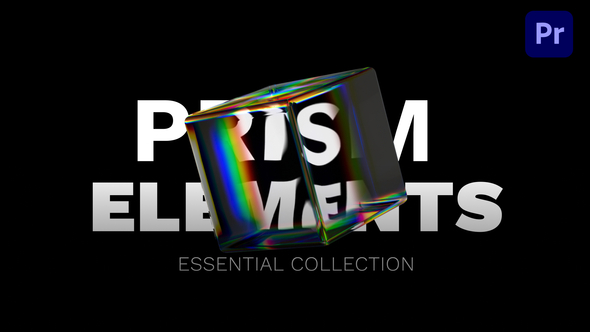 Photo of Iridescent Glass 3D Shapes Pack – Prism Refraction Chromatic Aberration Elements | Premiere Pro MOGR – Videohive 62272385