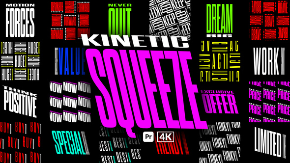 Photo of Kinetic Squeeze Titles for Premiere Pro – Dynamic Elastic Typography Animation Template – Videohive 54348592