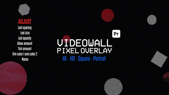 Photo of LED Wall Pixel Overlay for Premiere Pro CC2022+ – Realistic Pixel Grid with Glow Tint Controls – Videohive 58007443