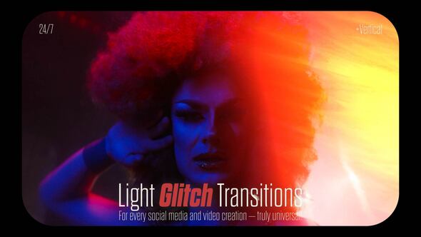 Photo of Light Glitch Transitions Pack | Horizontal and Vertical (MOGRT) – Videohive 62372264