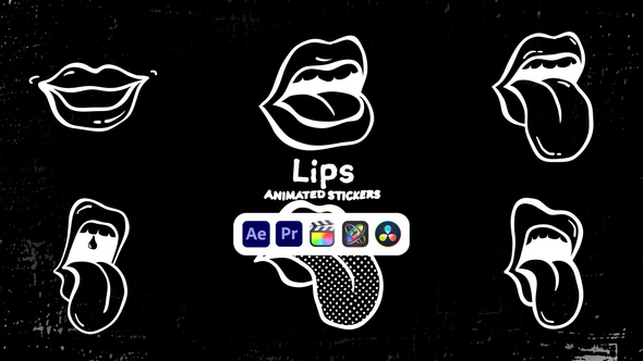 Photo of Lips Animated Stickers – Fun Kiss Emoji Social Media Animation Pack – Videohive 50571501