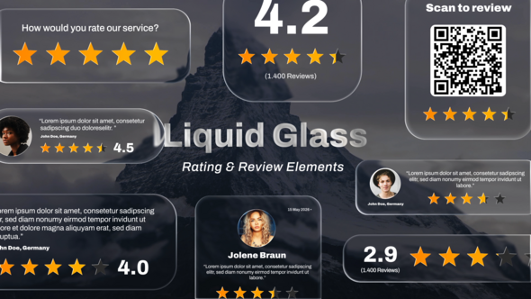 Photo of Liquid Glass Rating & Reviews – Videohive 62372107