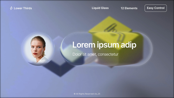 Photo of Lower Thirds Liquid Glass for Premiere Pro – Videohive 62227359