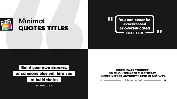 Photo of Minimal Quotes Titles | FCPX – Videohive 62484506