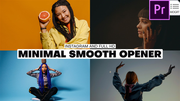 Photo of Minimal Smooth Opener | Premiere Pro MOGRT – Videohive 62295654