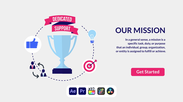 Photo of Mission Design Concept – Modern Business Goals Presentation Animation Template – Videohive 50691293