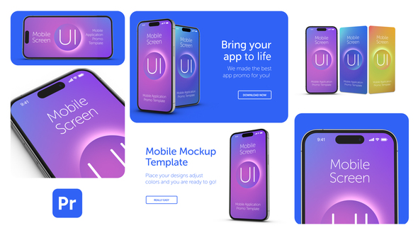Photo of 4K Smartphone App Mockup Template for Premiere Pro 2022+ – UI/UX Promo with Color Controls – Videohive 56009670