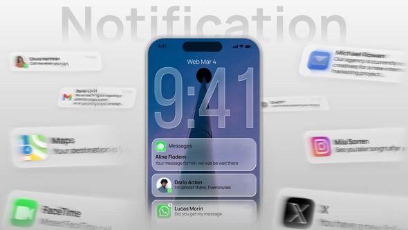 Photo of Mobile Notification – Videohive 62319283