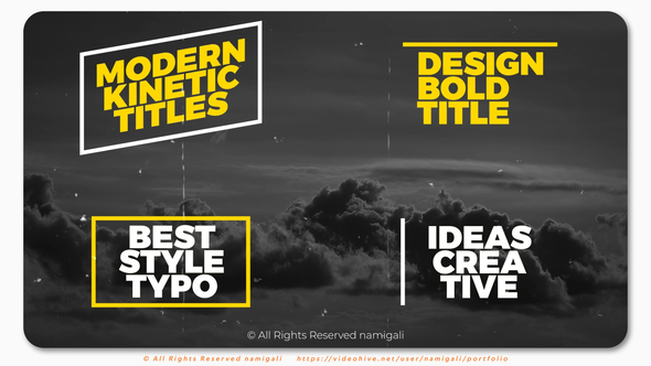 Photo of Modern Kinetic Titles V.1 – Videohive 62200181
