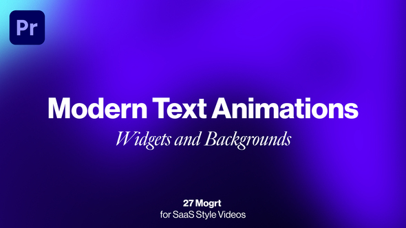 Photo of Modern Kinetic Typography Presets, Widgets and Backgrounds for Saas Promo – Videohive 62295989