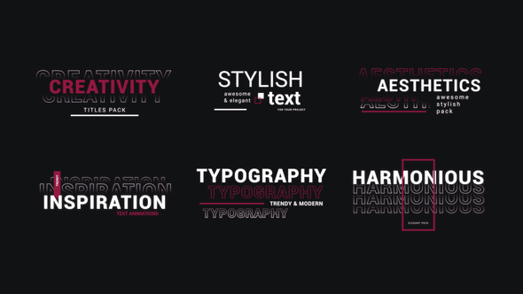 Photo of Modern Kinetic Typography Titles – Videohive 62138018