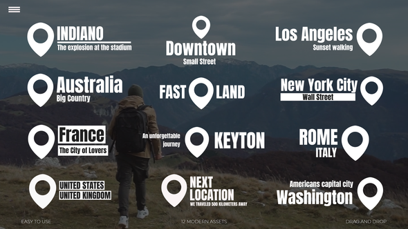 Photo of Modern Location Titles – Videohive 62096565