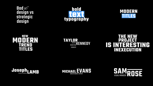 Photo of Modern Titles | MOGRT – Videohive 62337608