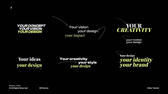 Photo of Modern Titles  Premiere Pro (MOGRT) – Videohive 62471077