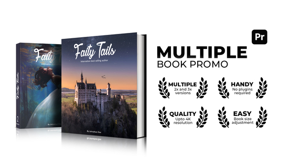 Photo of 3D Book Mockup for Premiere Pro – Photorealistic Multi-Book Promo Scenes, Up to 4K – Videohive 56521372