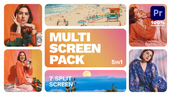 Photo of Multiscreen – 7 Split Screen – Videohive 62174162