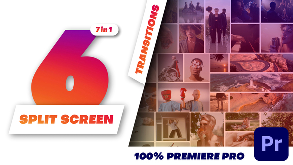 Photo of Multiscreen Transitions – 6 Split Screen – Videohive 62417757