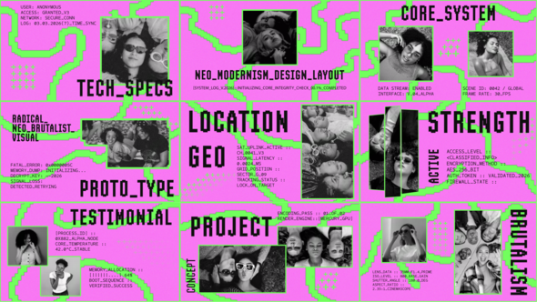 Photo of Neo Brutalism Typography – Videohive 62398151