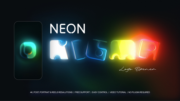 Photo of Neon Spectrum Logo Reveal – Videohive 62335730