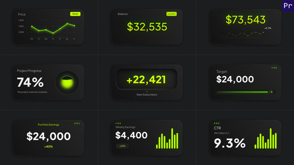 Photo of Neumorphic Infographics | MOGRT – Videohive 62296357